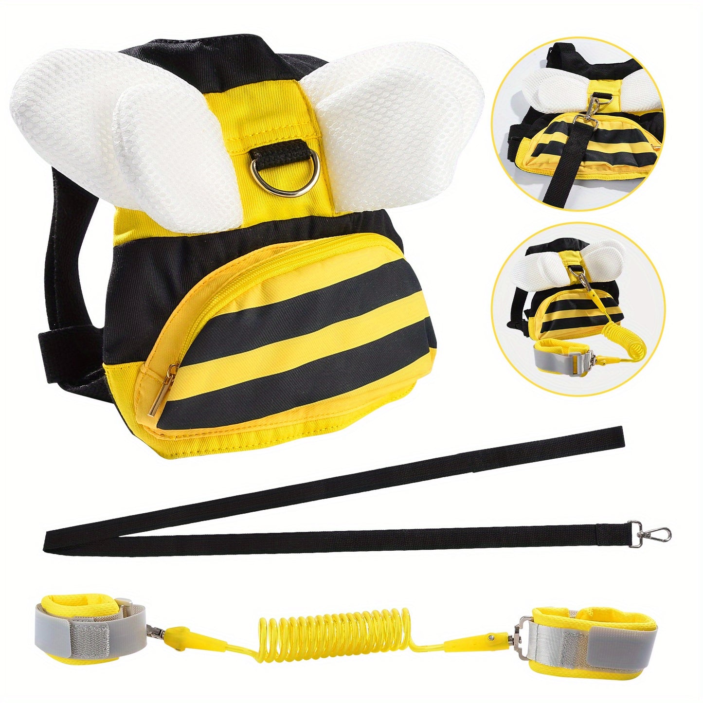 Child Safety Backpack With Anti Damage Wristband And Safety Belt