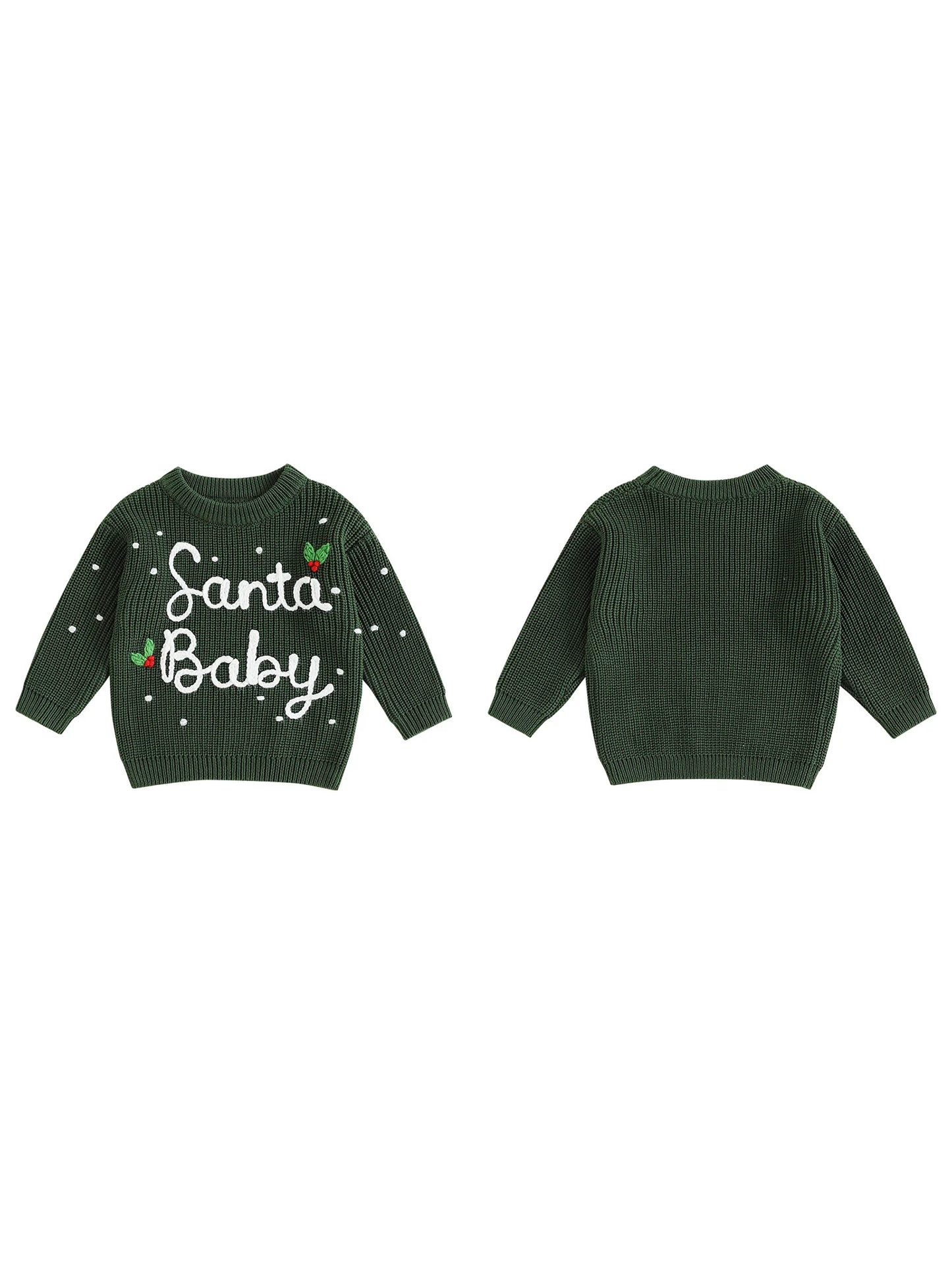 Cute Toddler Reindeer Knit Sweater for Christmas Fun