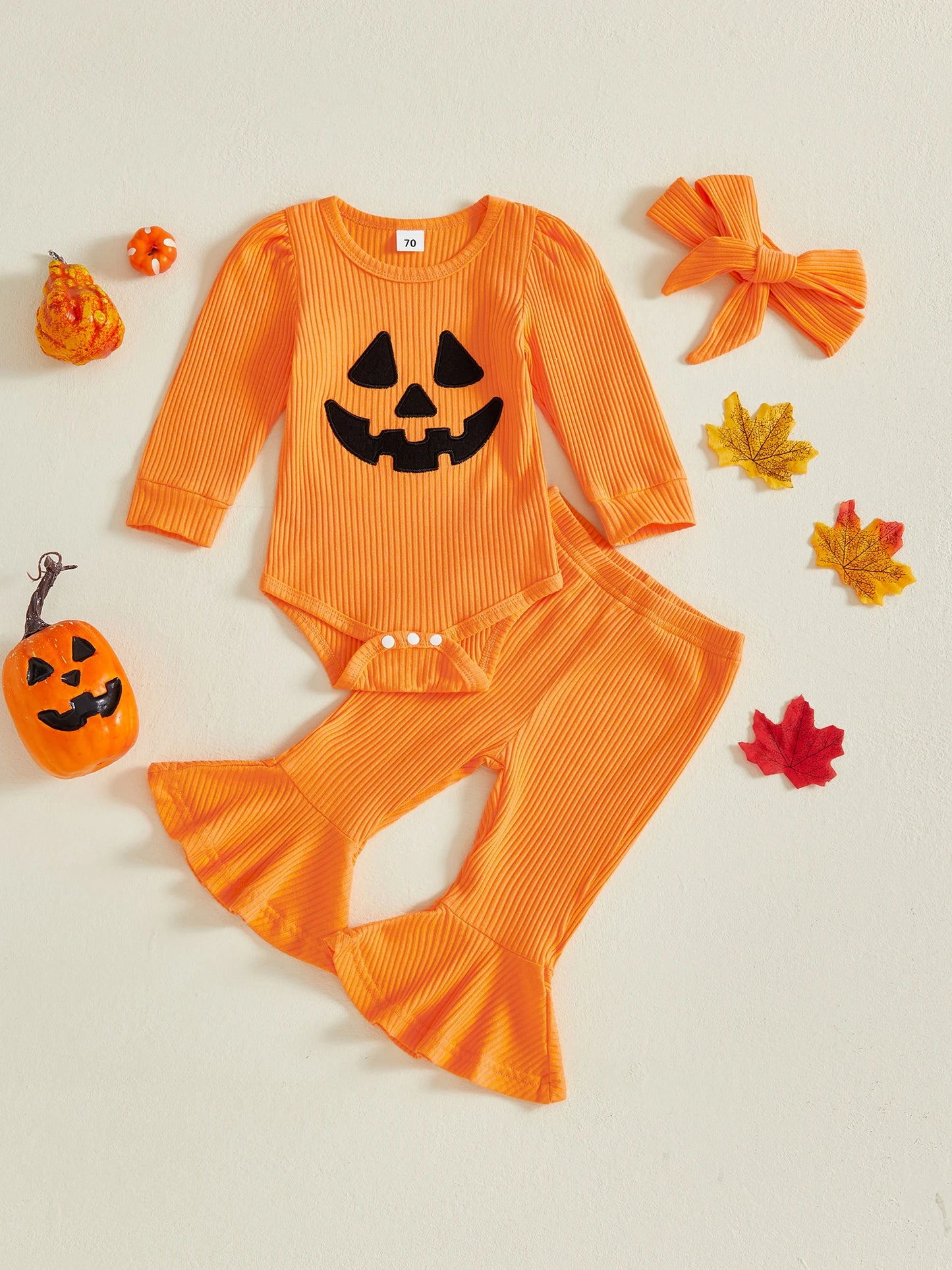 Cute Toddler Ghost Costume Set with Tutu and Headband