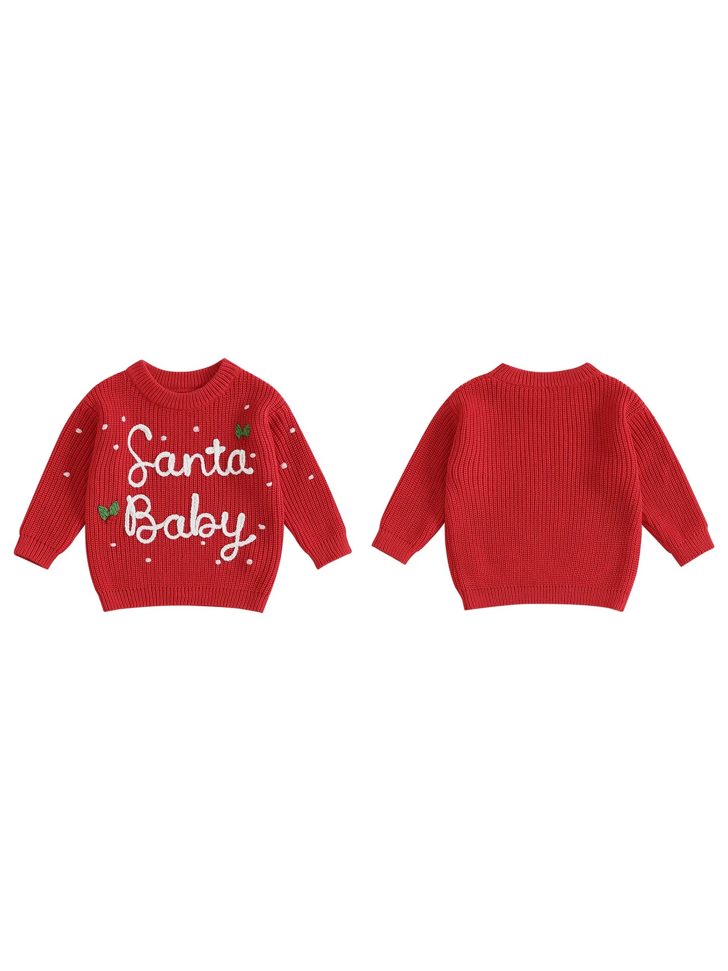 Cute Toddler Reindeer Knit Sweater for Christmas Fun
