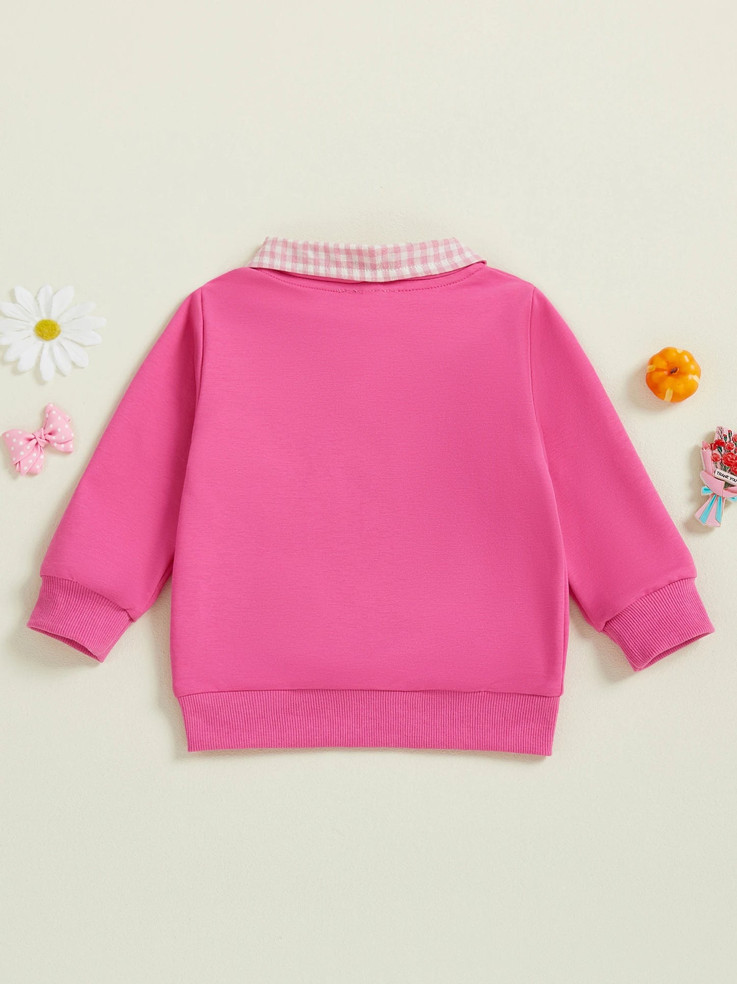 Thanksgiving Turkey Embroidered Cozy Toddler Sweatshirt Pullover