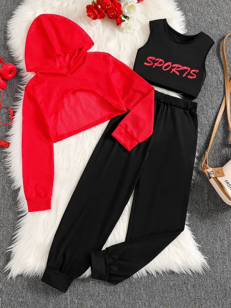 Trendy Girls 3 Piece Fashion Set for Spring and Autumn