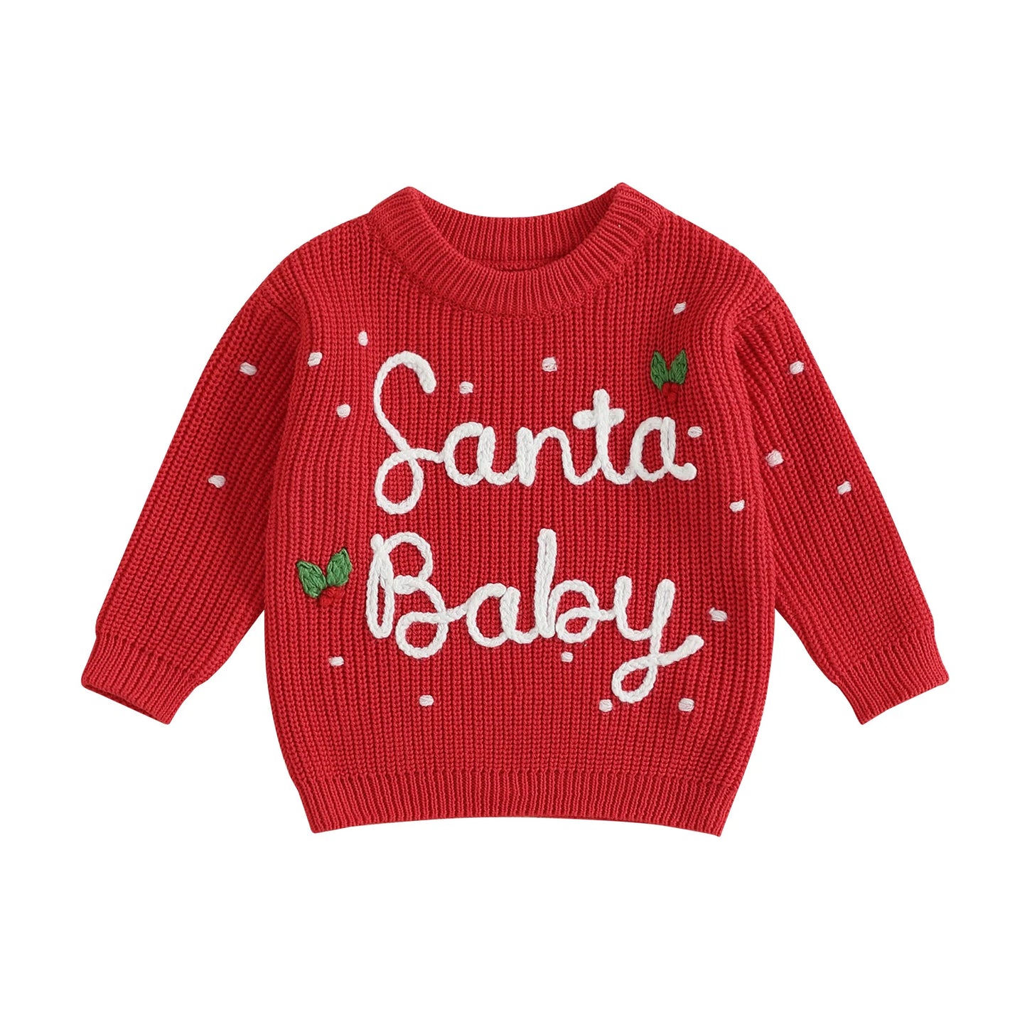 Cute Toddler Reindeer Knit Sweater for Christmas Fun