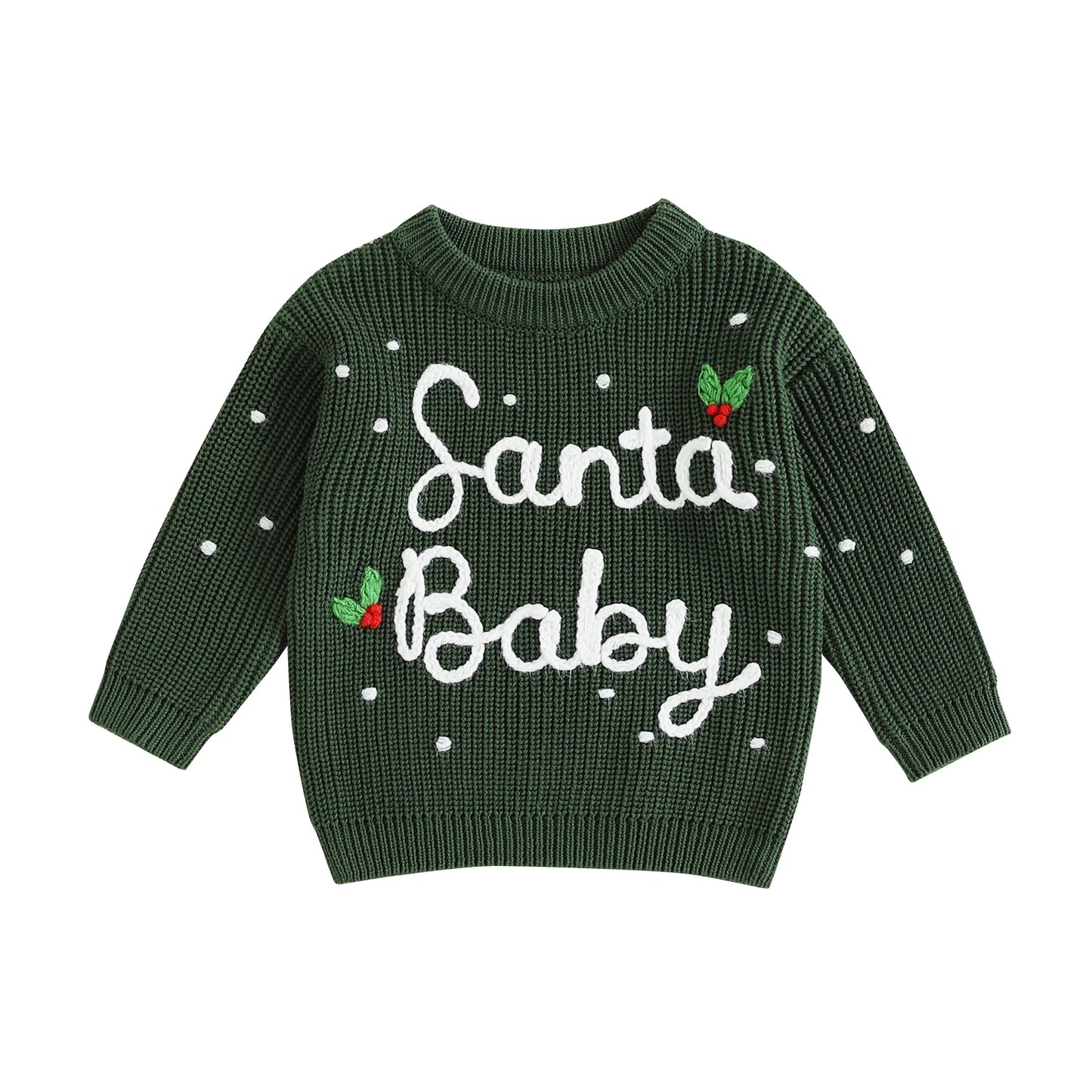 Cute Toddler Reindeer Knit Sweater for Christmas Fun