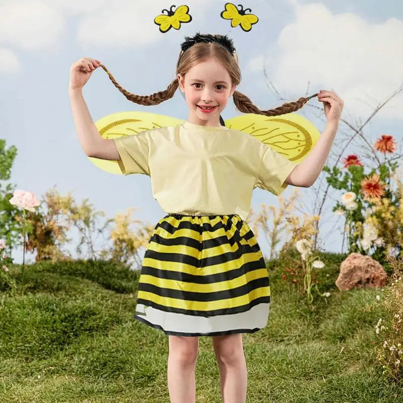 Bee Costume Set for Kids with Wings and Headband