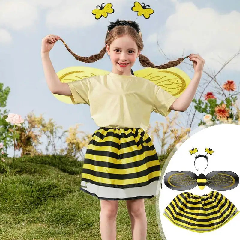 Bee Costume Set for Kids with Wings and Headband