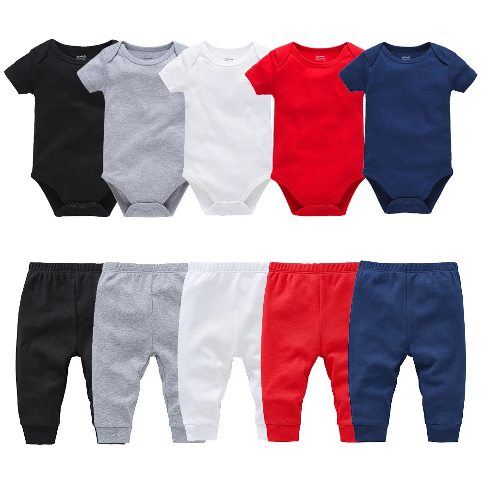 Muslin Baby Rompers Pants Set for Summer Fun